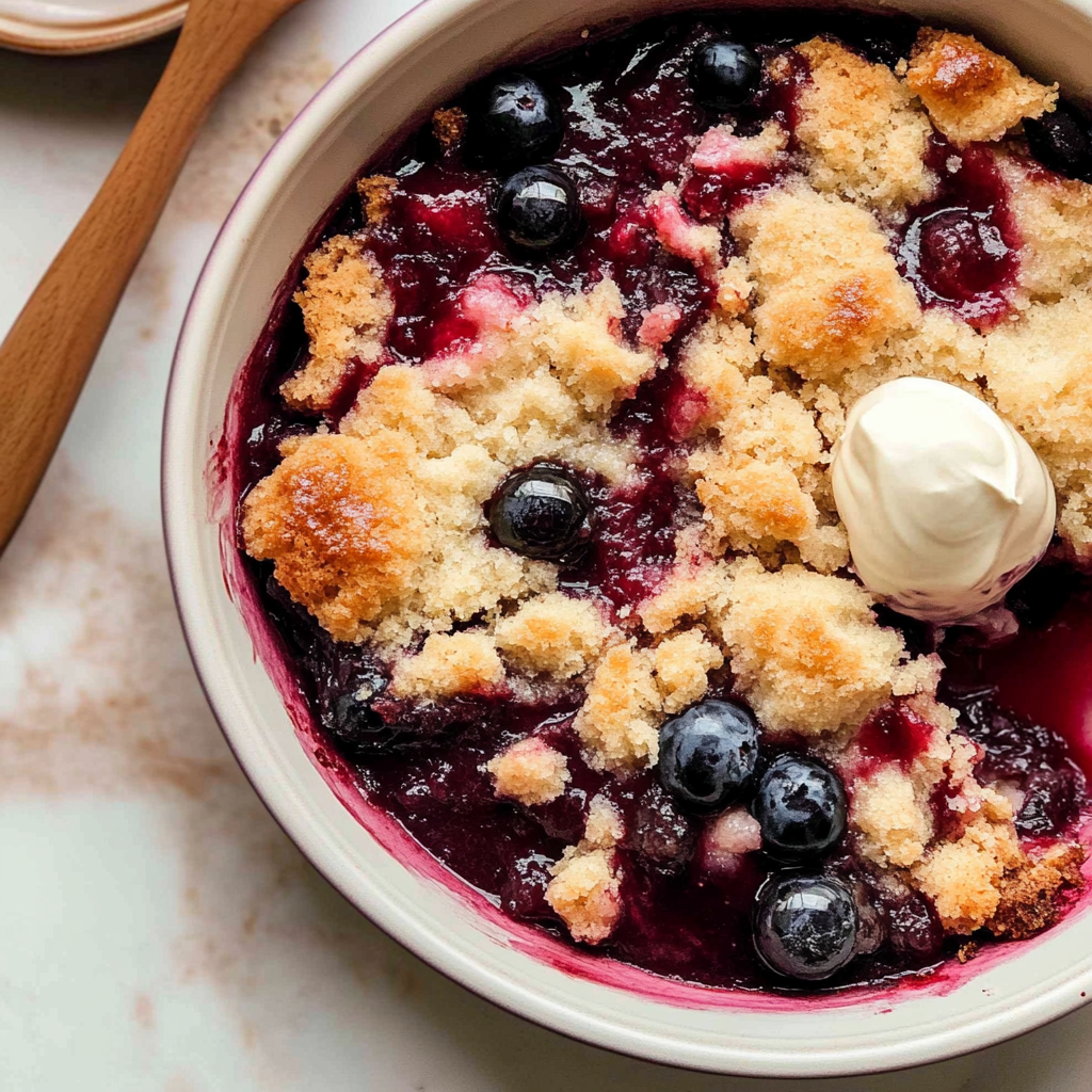 Recipe preparation for Cherry cobbler easy