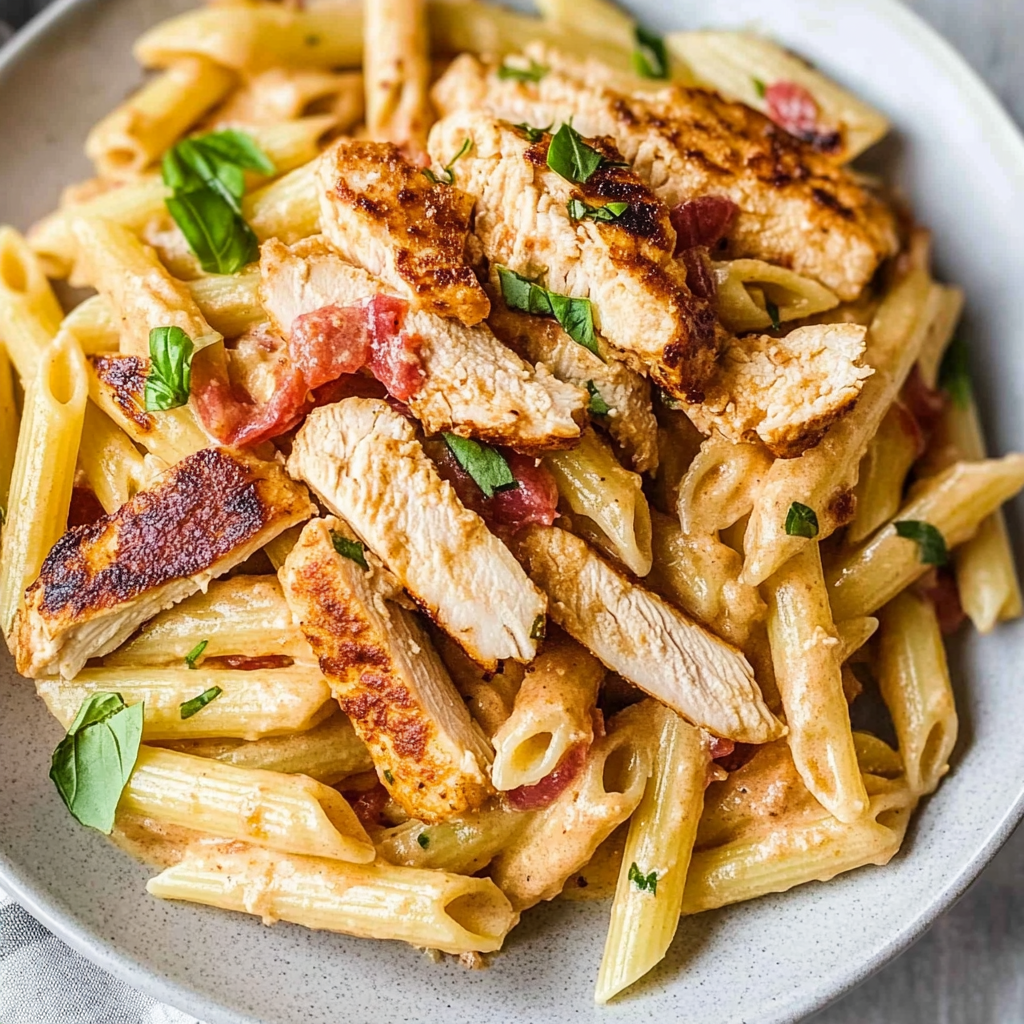 Recipe preparation for Chicken Penne Pasta