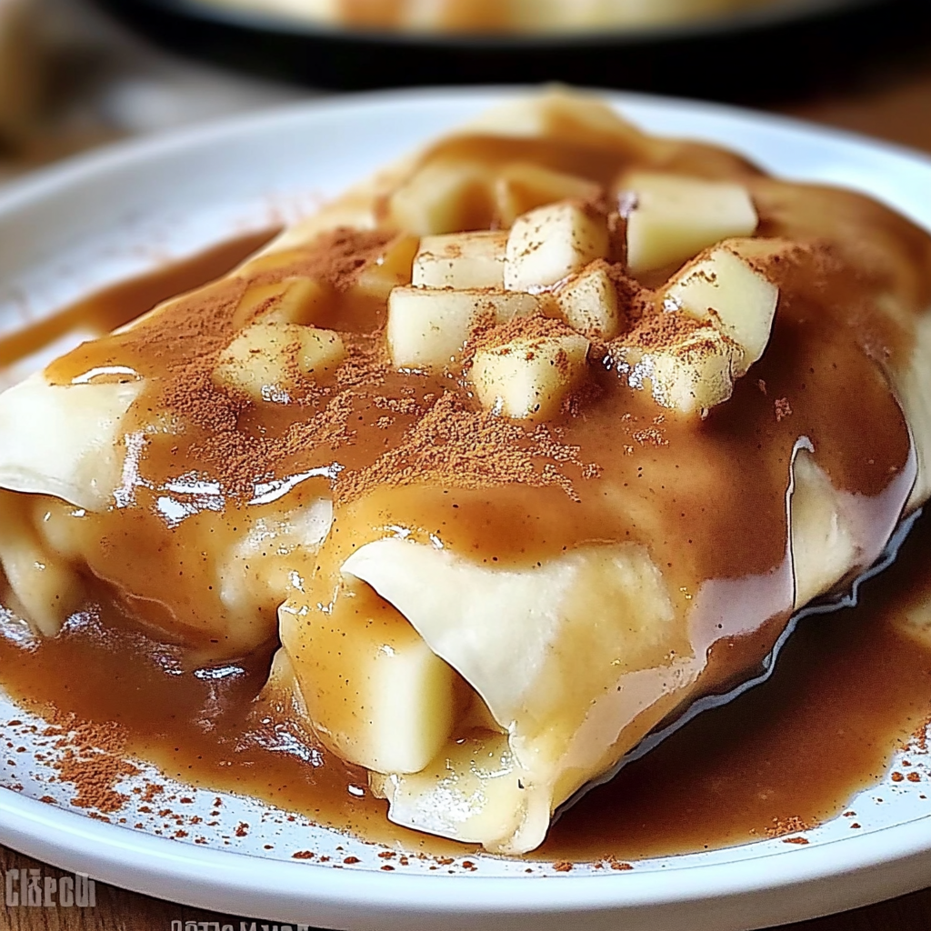 Recipe preparation for Apple Enchiladas