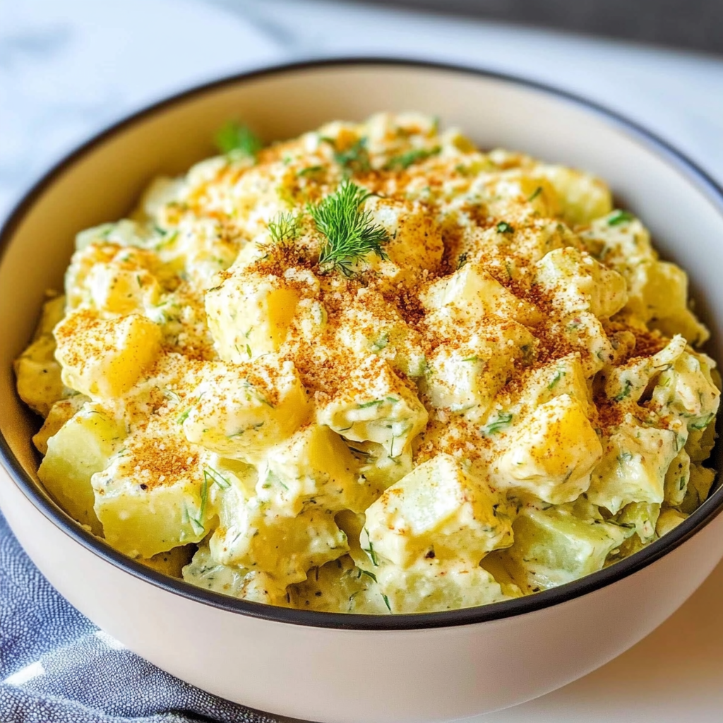 Recipe preparation for Homemade Potato Salad