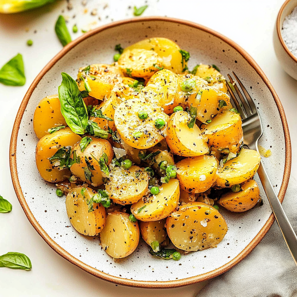Recipe preparation for Lemon Herb Potato Salad
