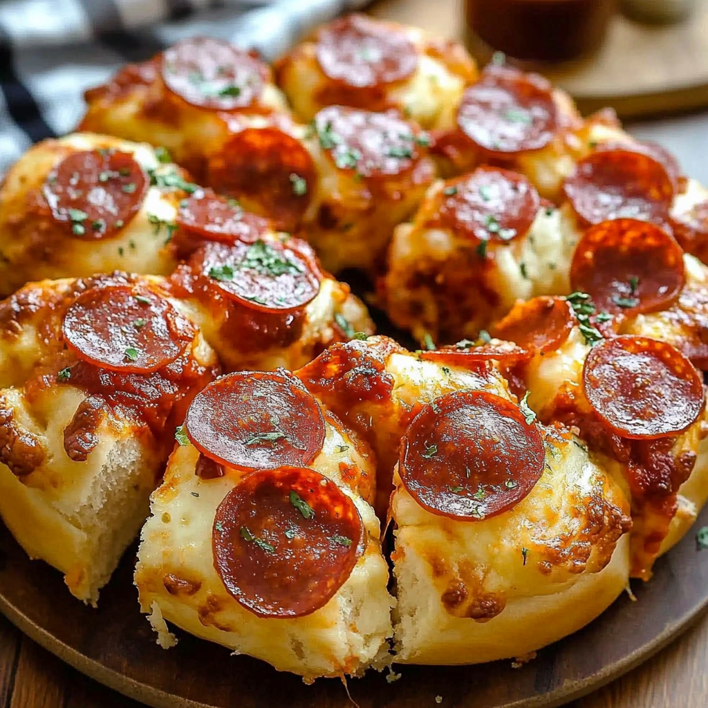 Recipe preparation for Pizza Monkey Bread Pepperoni