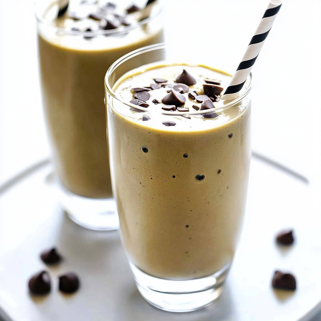 Recipe preparation for Chocolate Peanut Butter Green Smoothie