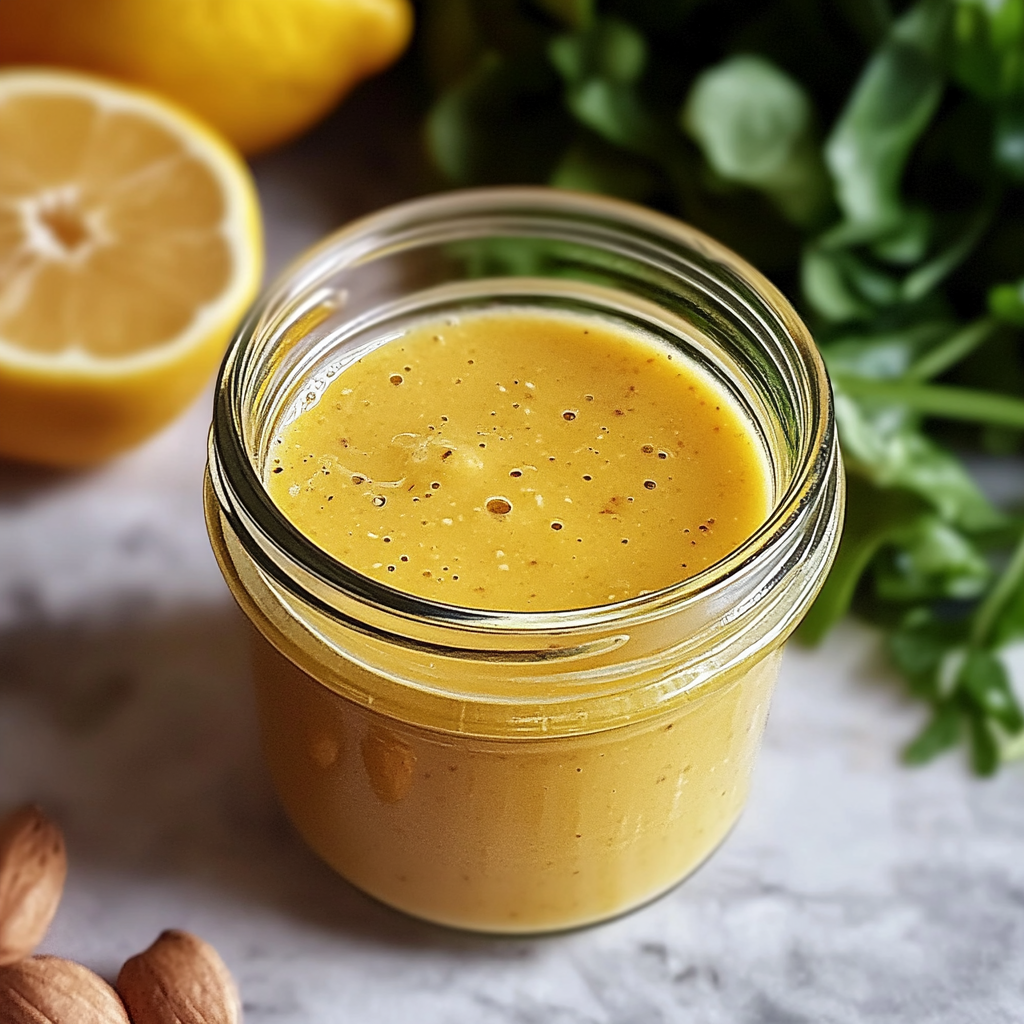 Recipe preparation for Honey Lemon Vinaigrette Salad Dressing