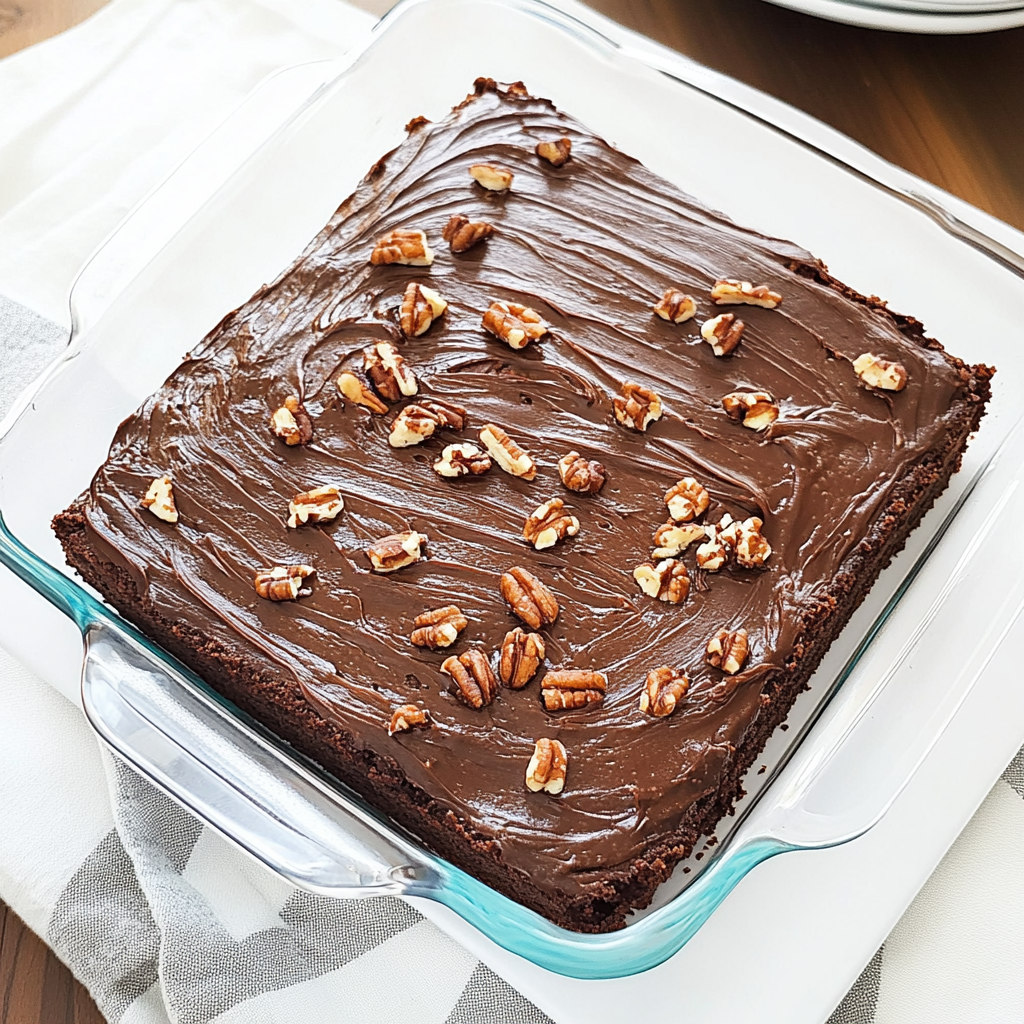 Recipe preparation for Texas Sheet Cake