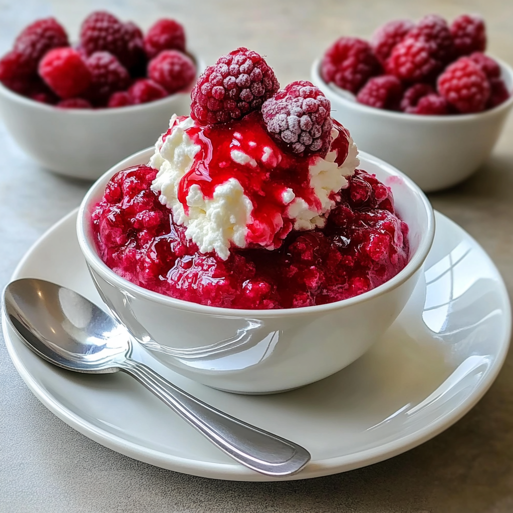 Recipe preparation for Raspberry Fool with Whipped Mascarpone