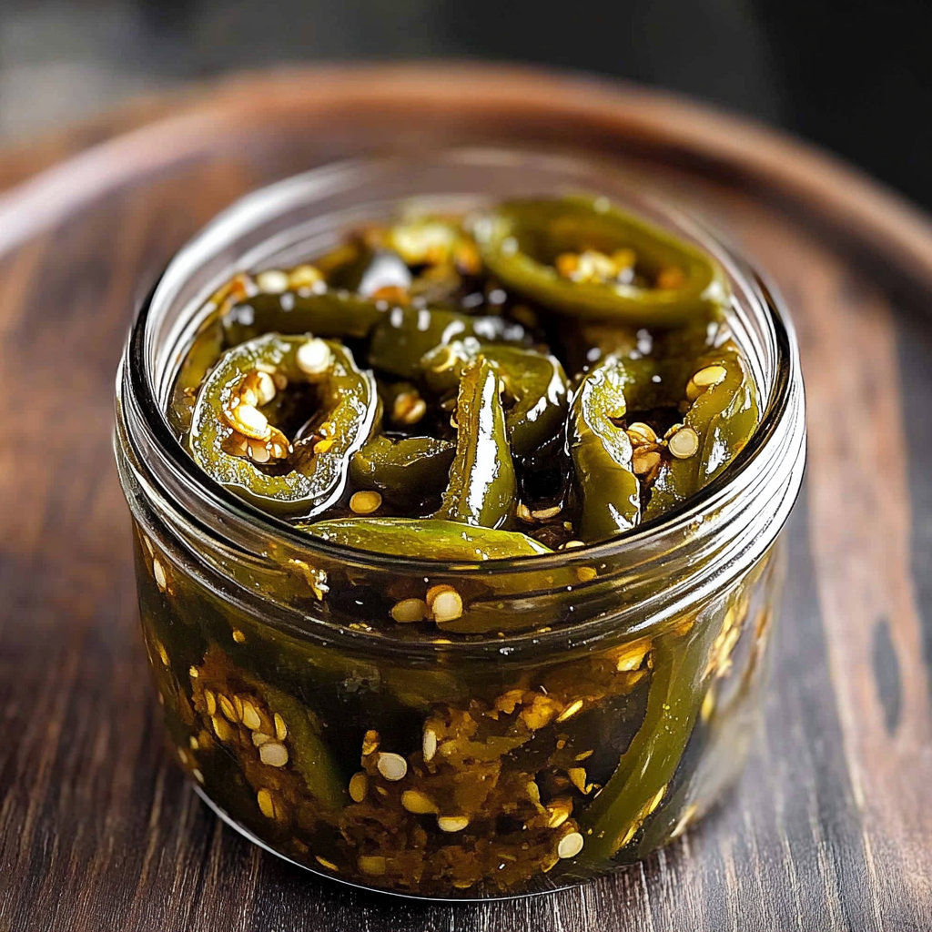 Recipe preparation for Candied Jalapenos