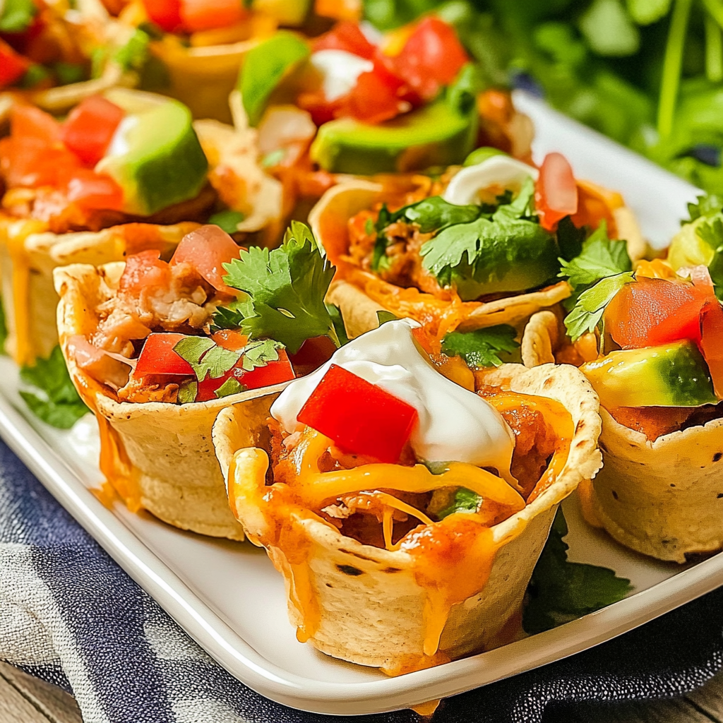 Recipe preparation for Enchilada Cups