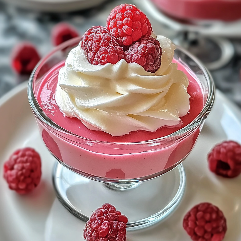 Recipe preparation for Raspberry Mousse