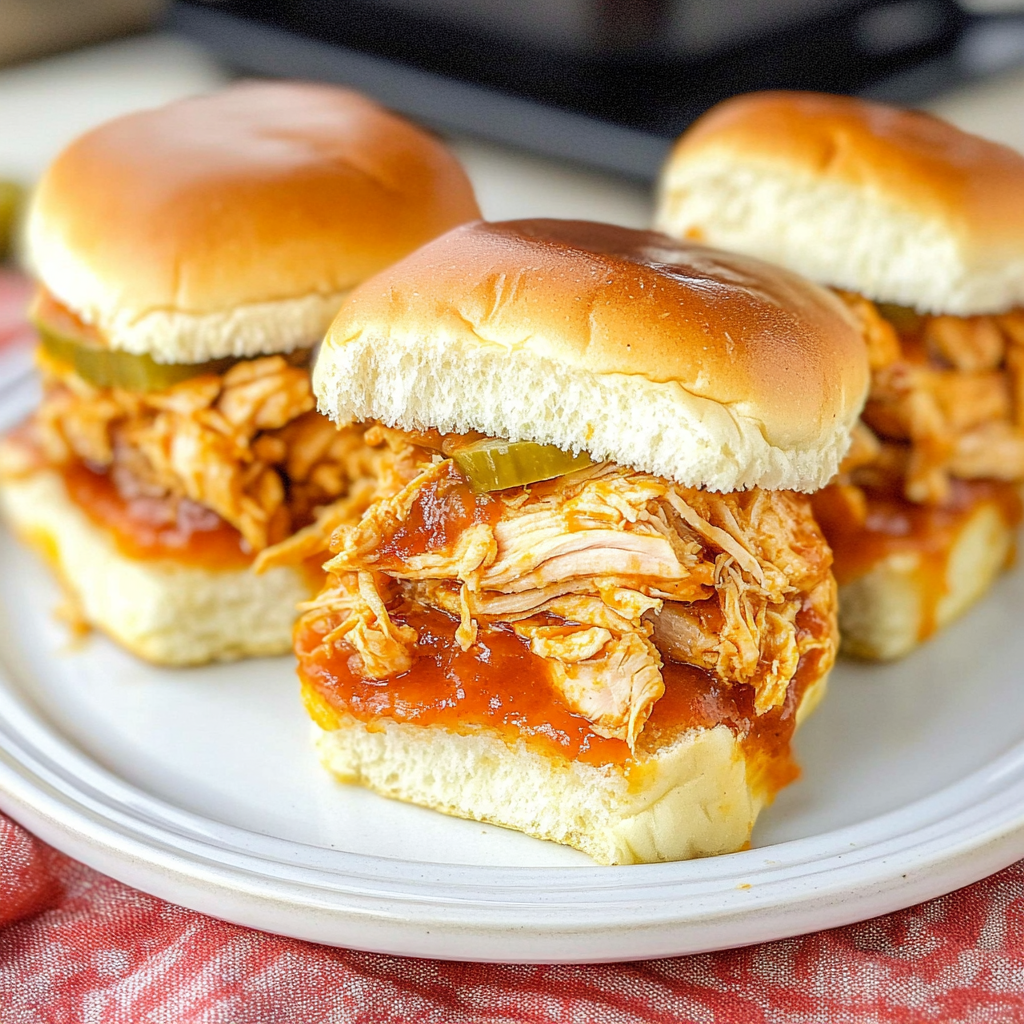 Recipe preparation for BBQ Chicken Sliders