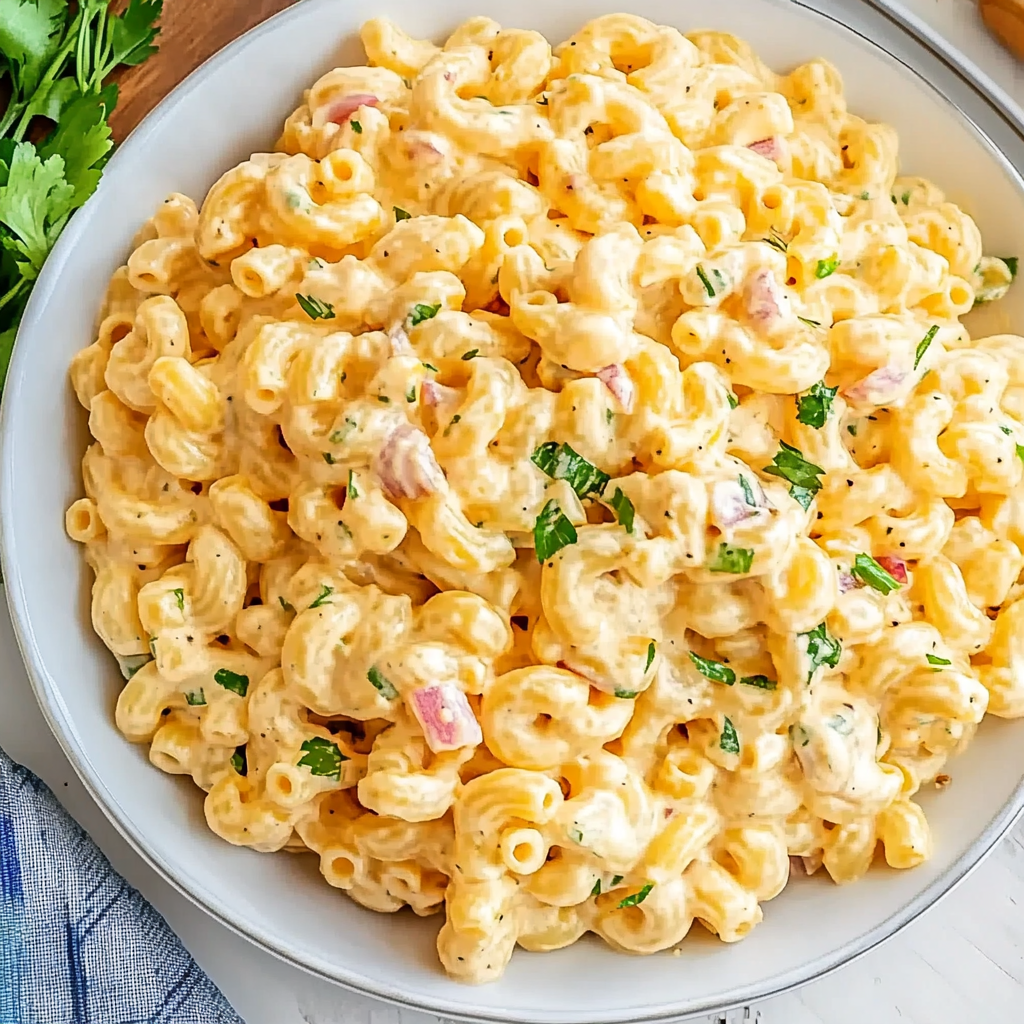 Recipe preparation for Hawaiian Macaroni Salad