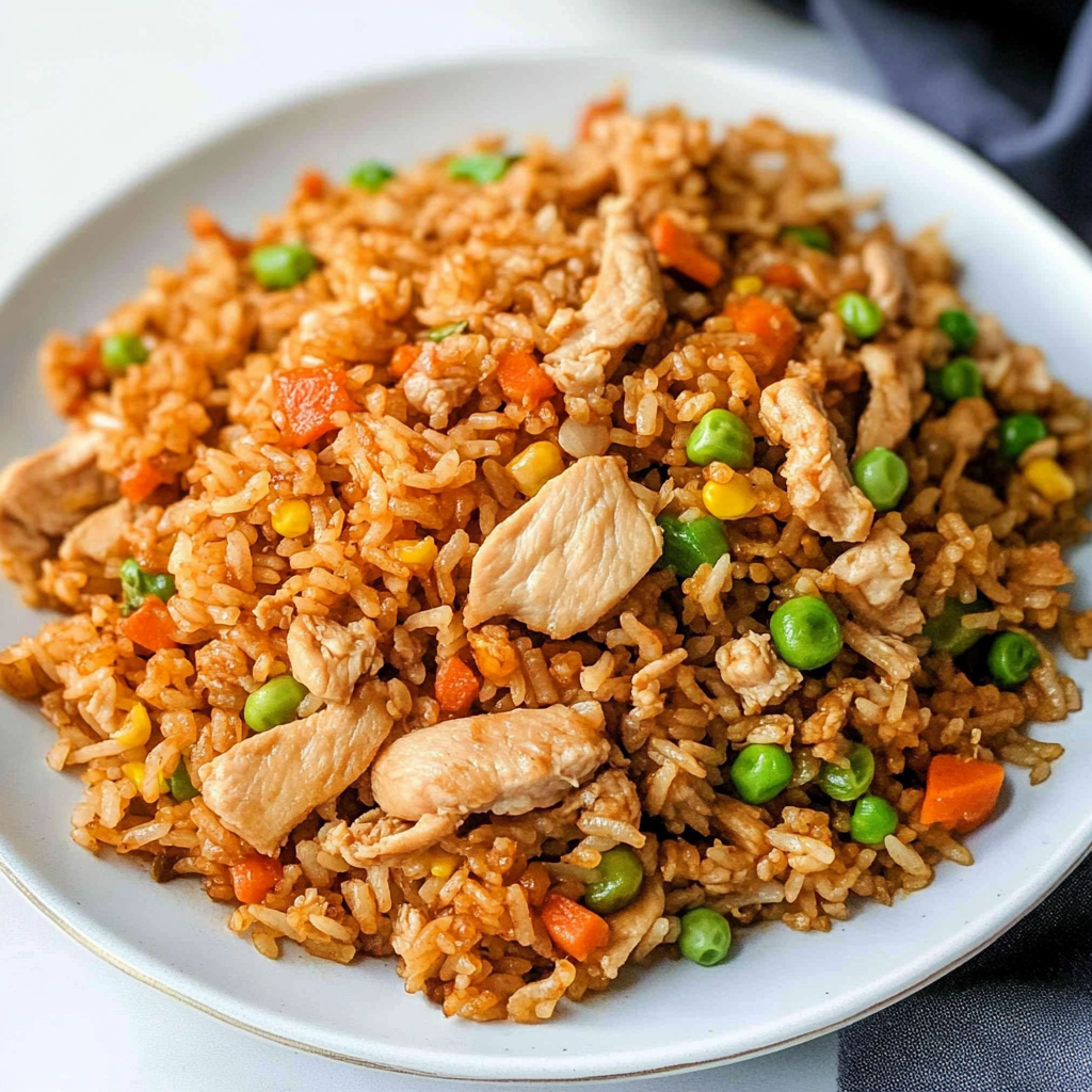 Recipe preparation for Chinese Chicken Fried Rice