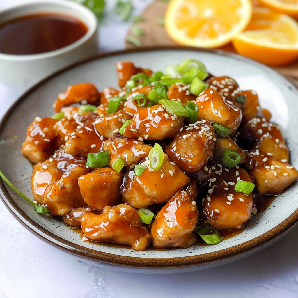 Recipe preparation for Orange Chicken