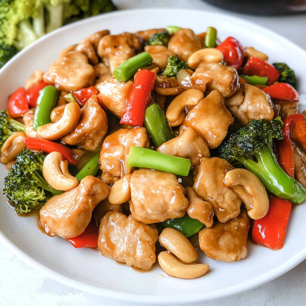 Recipe preparation for Cashew Chicken