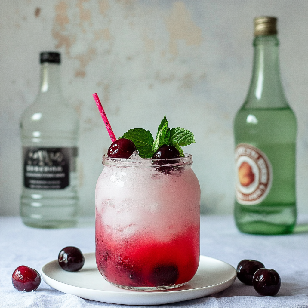 Recipe preparation for Cherry mojito recipe