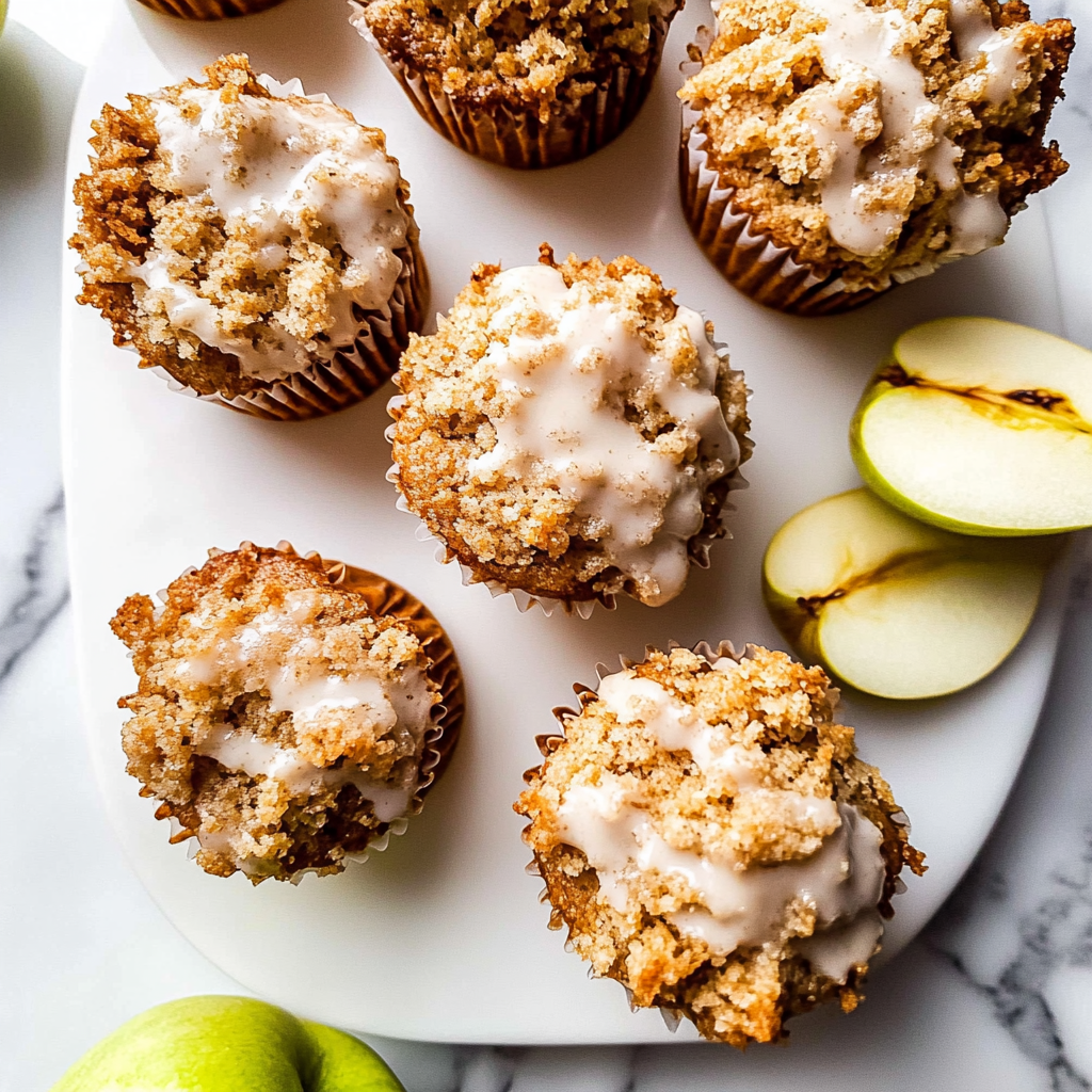 Recipe preparation for Apple Cinnamon Crumb Muffins