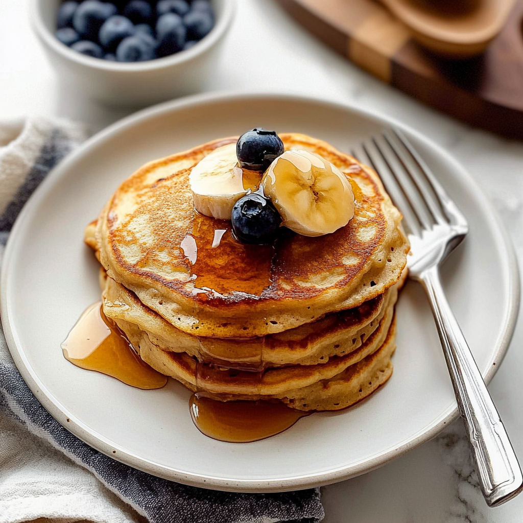 Recipe preparation for Fluffy Buttermilk Pancakes