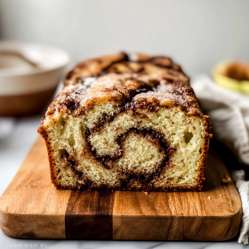 Recipe preparation for Cinnamon Swirl Quick Bread
