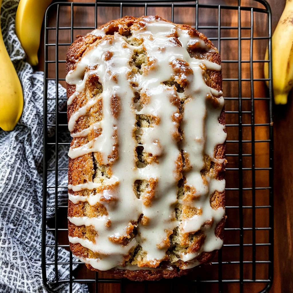Recipe preparation for Cinnamon Swirl Banana Bread