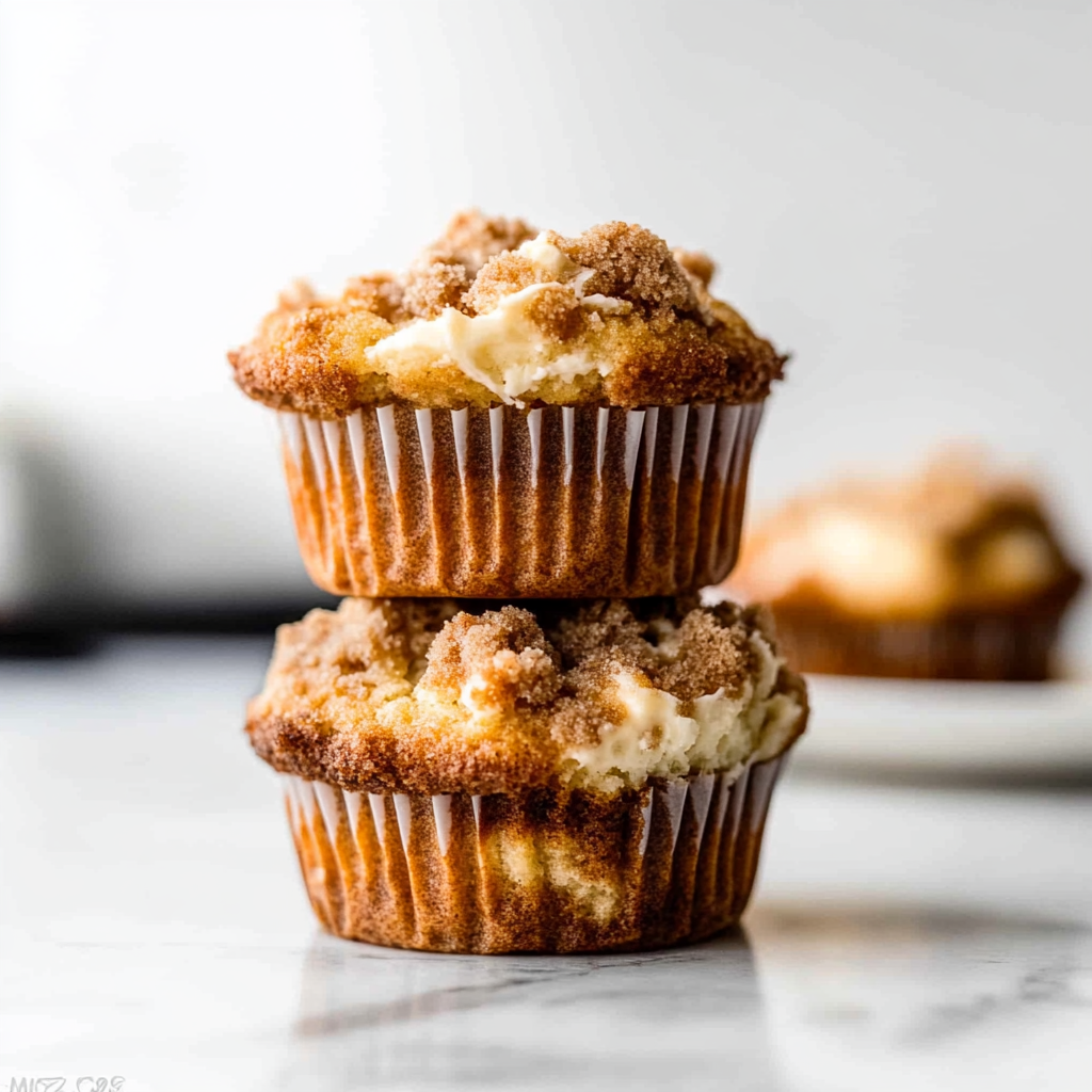 Recipe preparation for Pumpkin Cream Cheese Muffins
