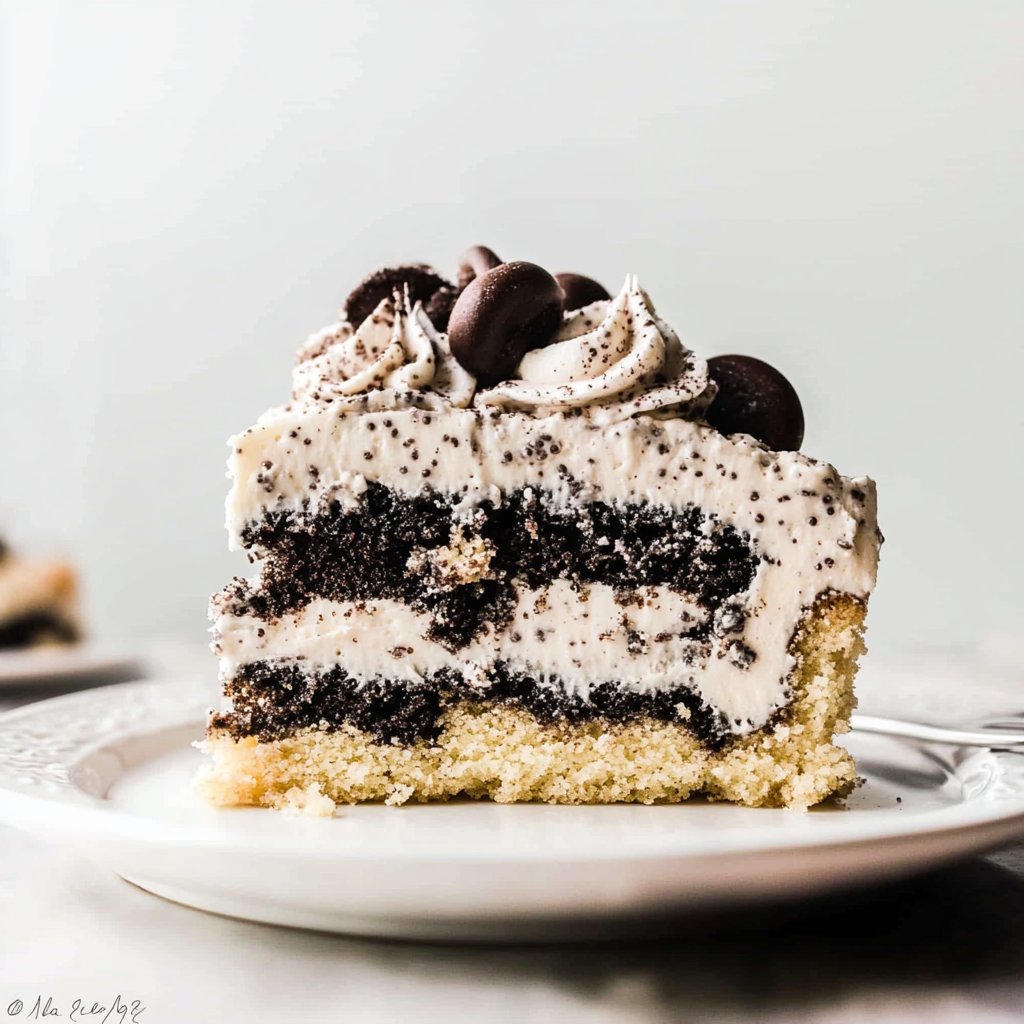Recipe preparation for Cookies and Cream Cake