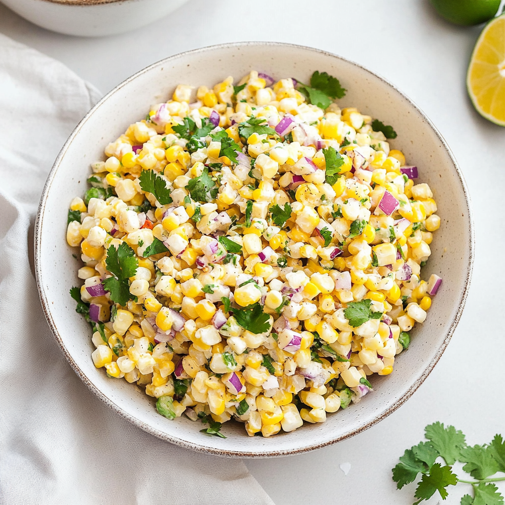 Recipe preparation for Mexican Corn Salad