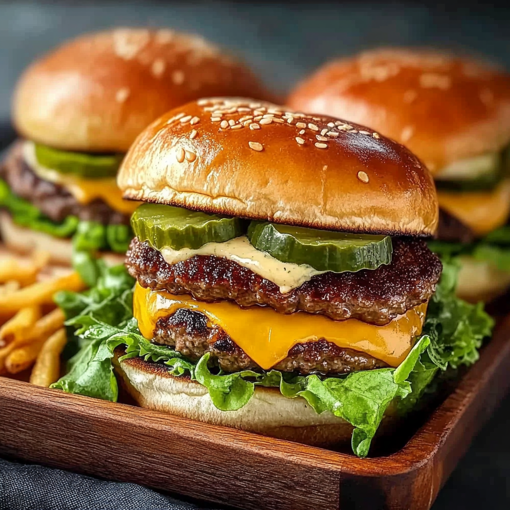 Recipe preparation for Southwest Burger Green Chiles