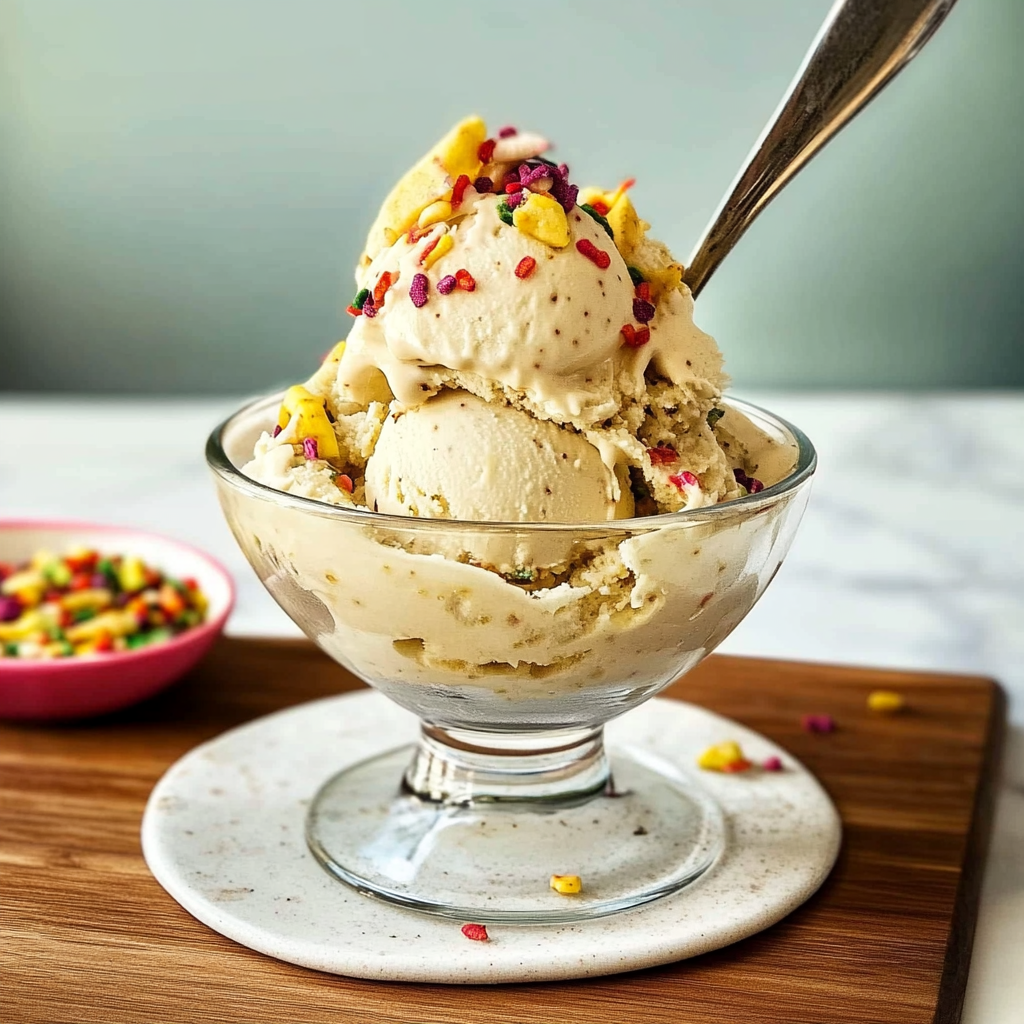 Recipe preparation for Banana Ice Cream