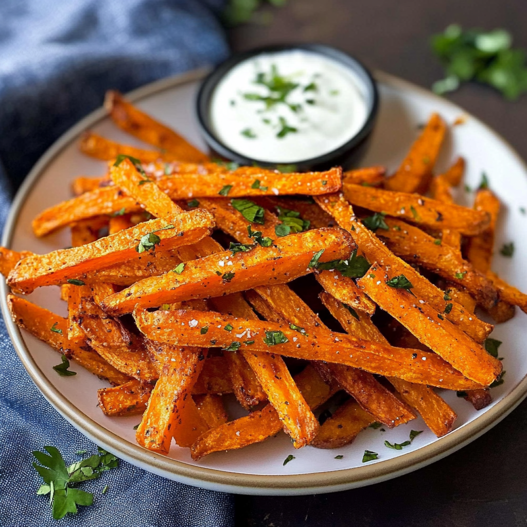 Recipe preparation for Easy Sweet Potato Fries