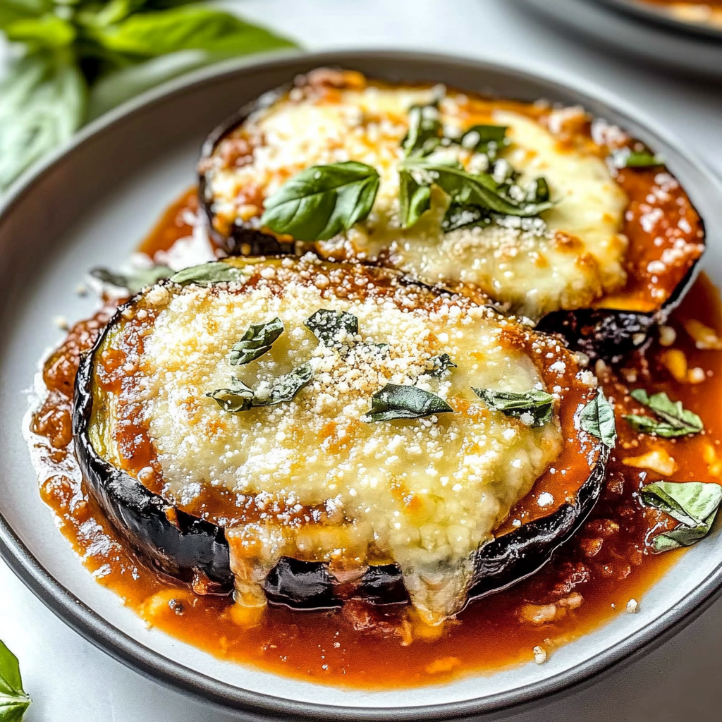 Recipe preparation for Air Fryer Eggplant Parmesa