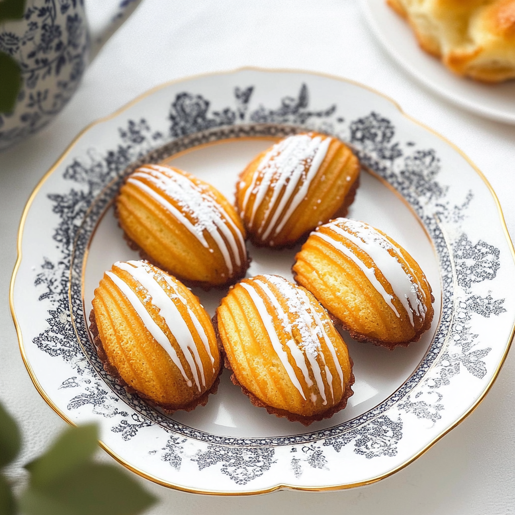 Recipe preparation for Vanilla Bean Madeleines