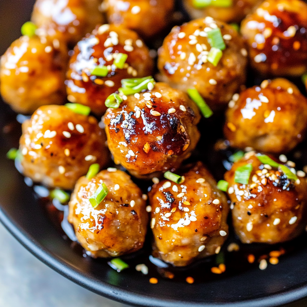 Recipe preparation for Teriyaki Pork and Shrimp Meatballs