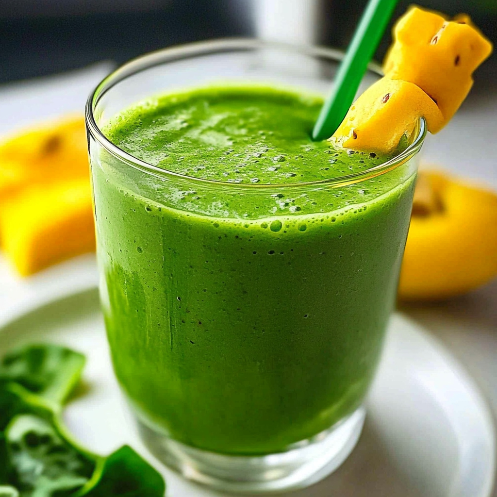 Recipe preparation for Green Smoothie Recipe