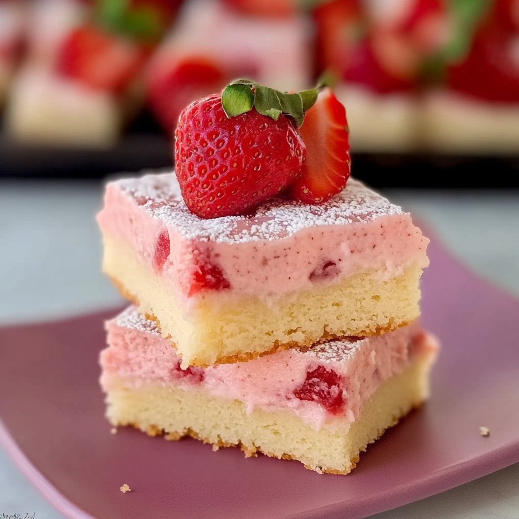 Recipe preparation for Strawberry Sugar Cookie Bars