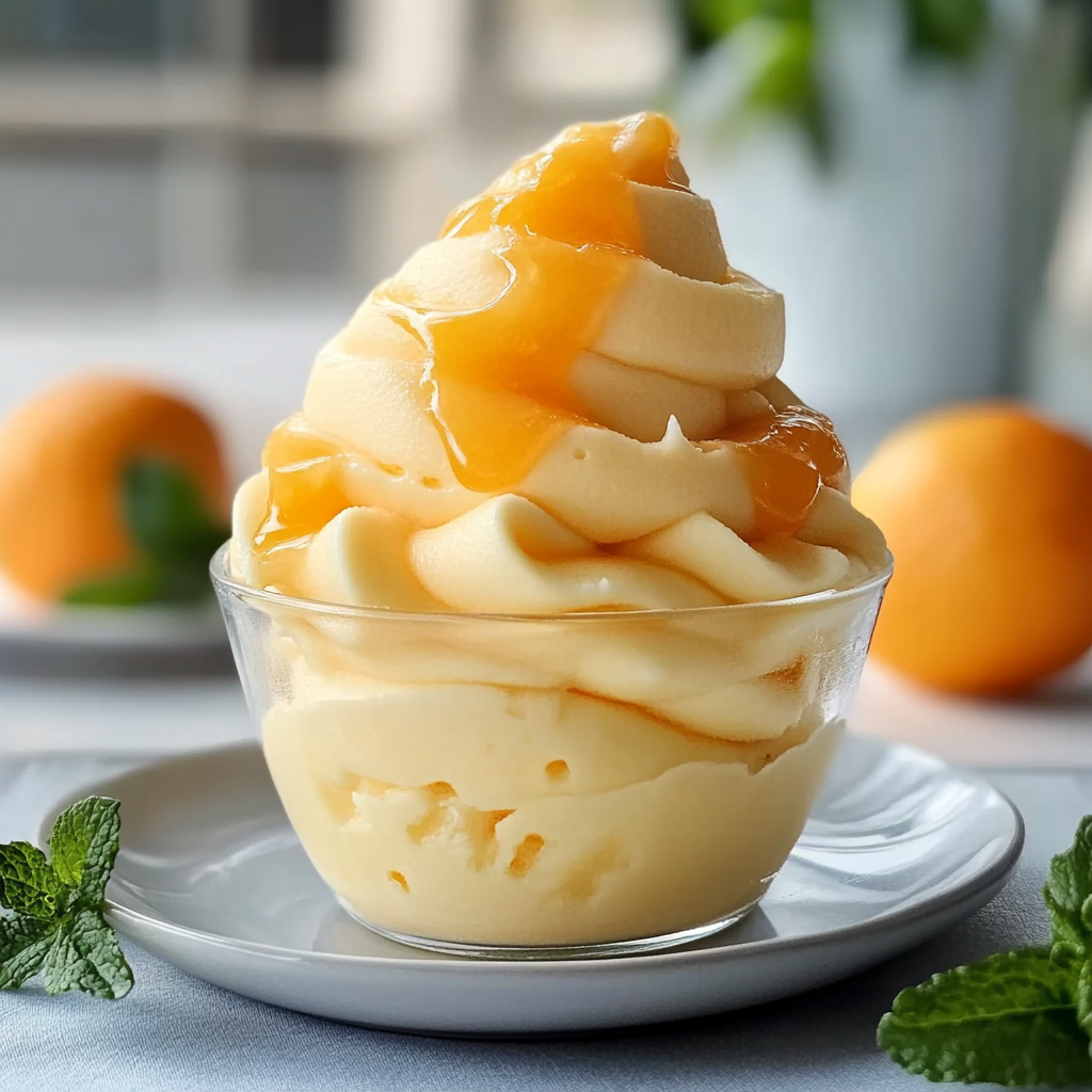 Recipe preparation for Orange Dole Whip