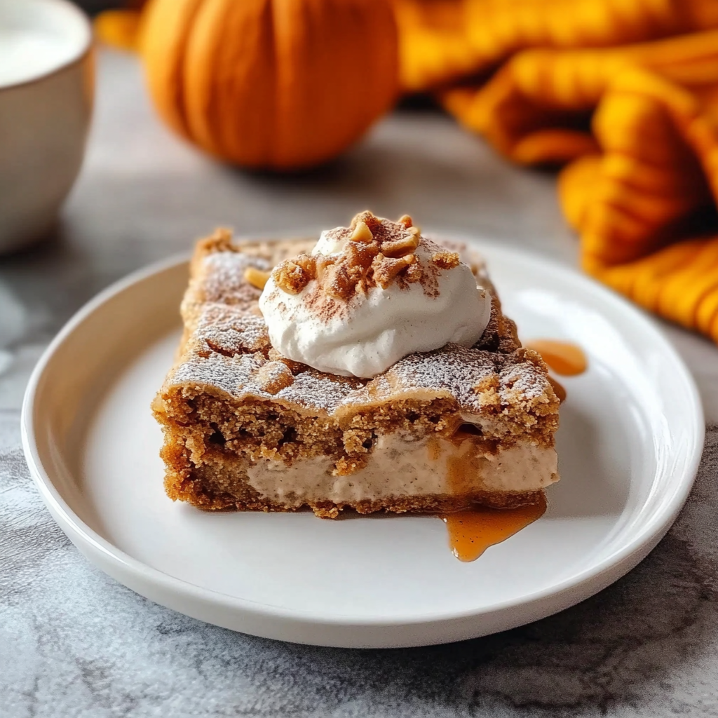 Recipe preparation for Pumpkin Spice Dump Cake
