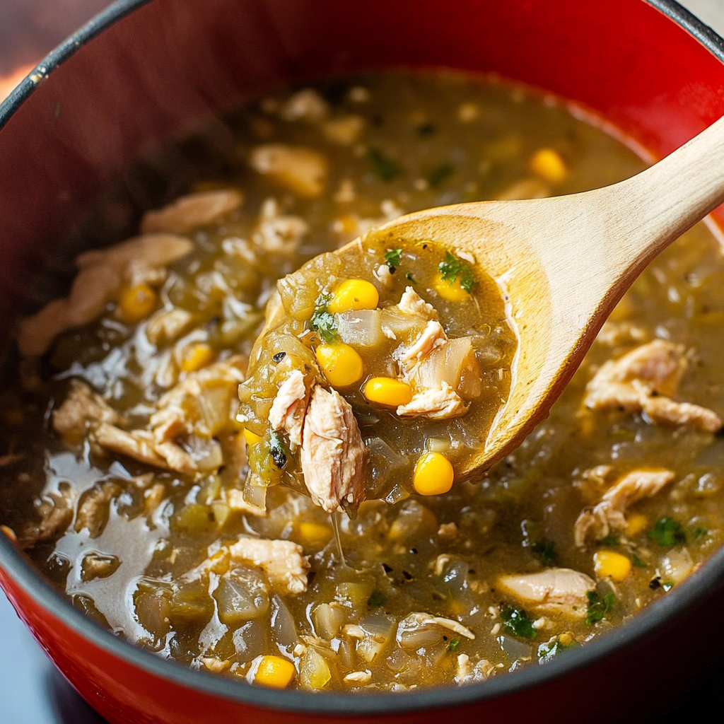 Recipe preparation for Green Chile Chicken Stew