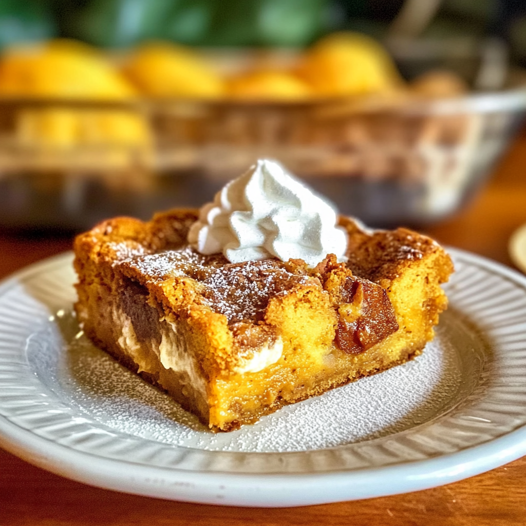 Recipe preparation for Pumpkin Bread Pudding Recipe