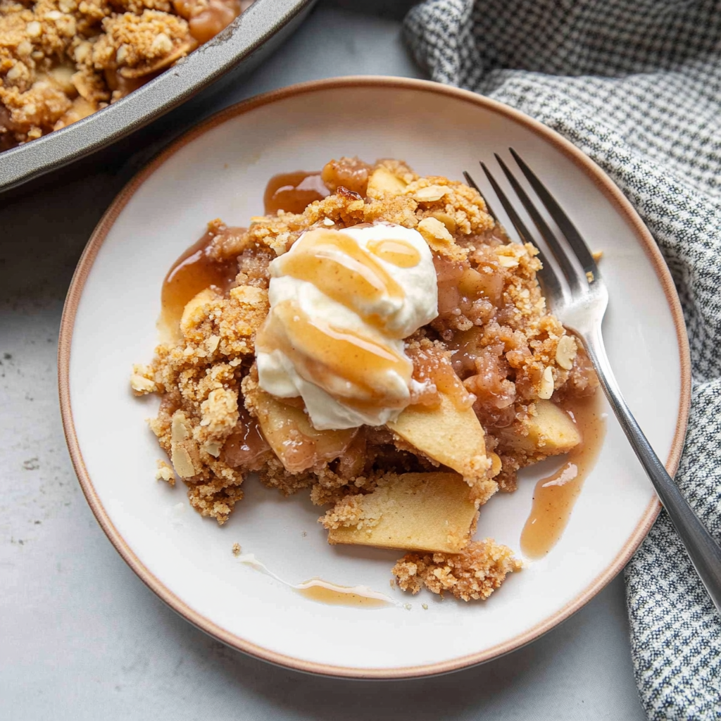 Recipe preparation for Cinnamon Apple Crisp
