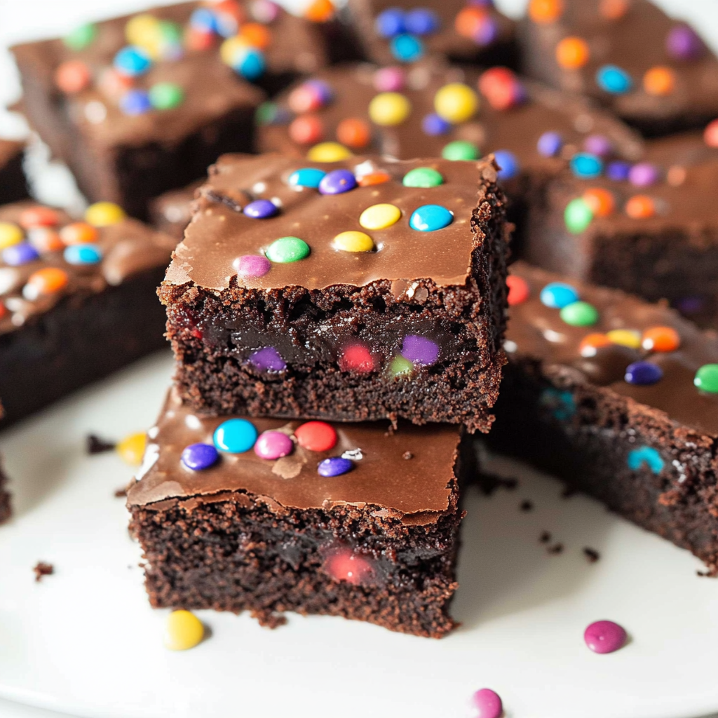 Recipe preparation for Homemade Cosmic Brownies
