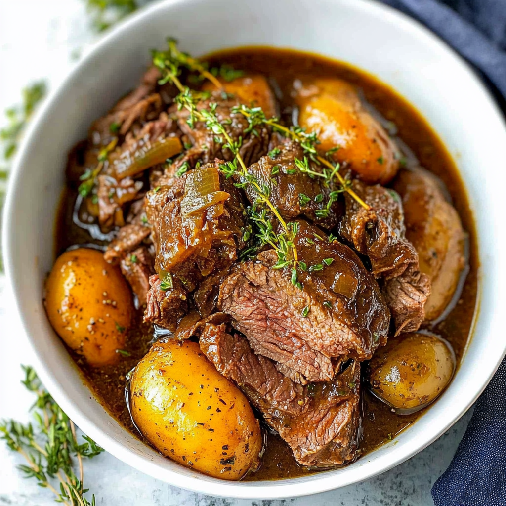 Recipe preparation for Instant Pot Pot Roast Recipe