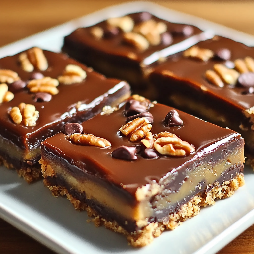 Recipe preparation for Easy Turtle Bars