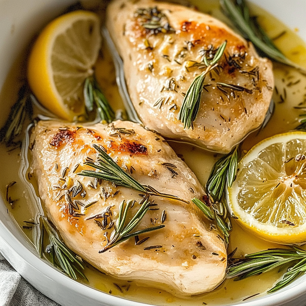 Recipe preparation for Lemon Rosemary Chicken