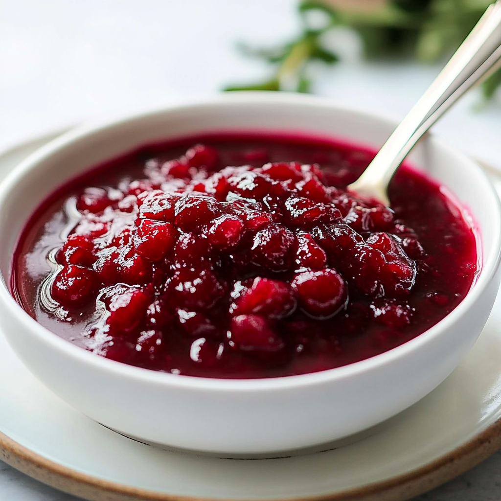 Recipe preparation for Cranberry Sauce Recipe