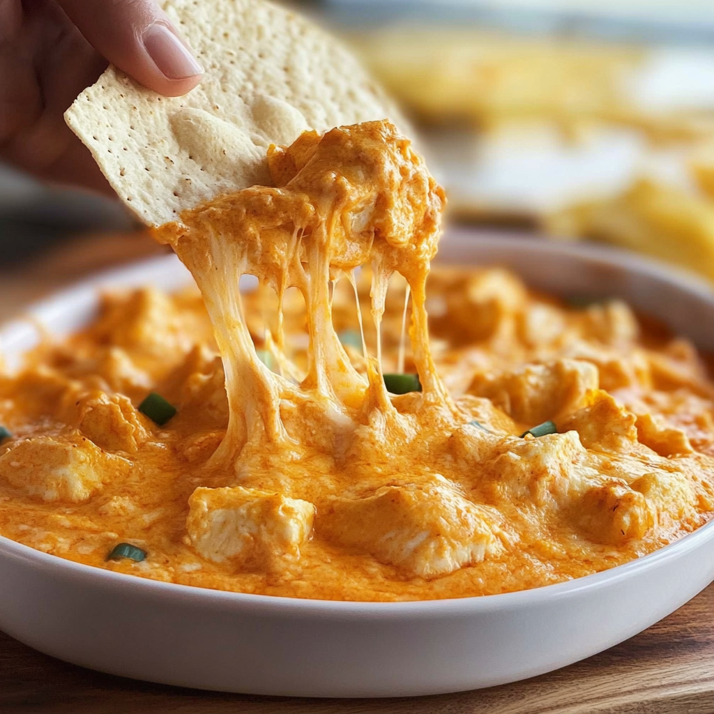 Recipe preparation for Buffalo Chicken Dip Classic