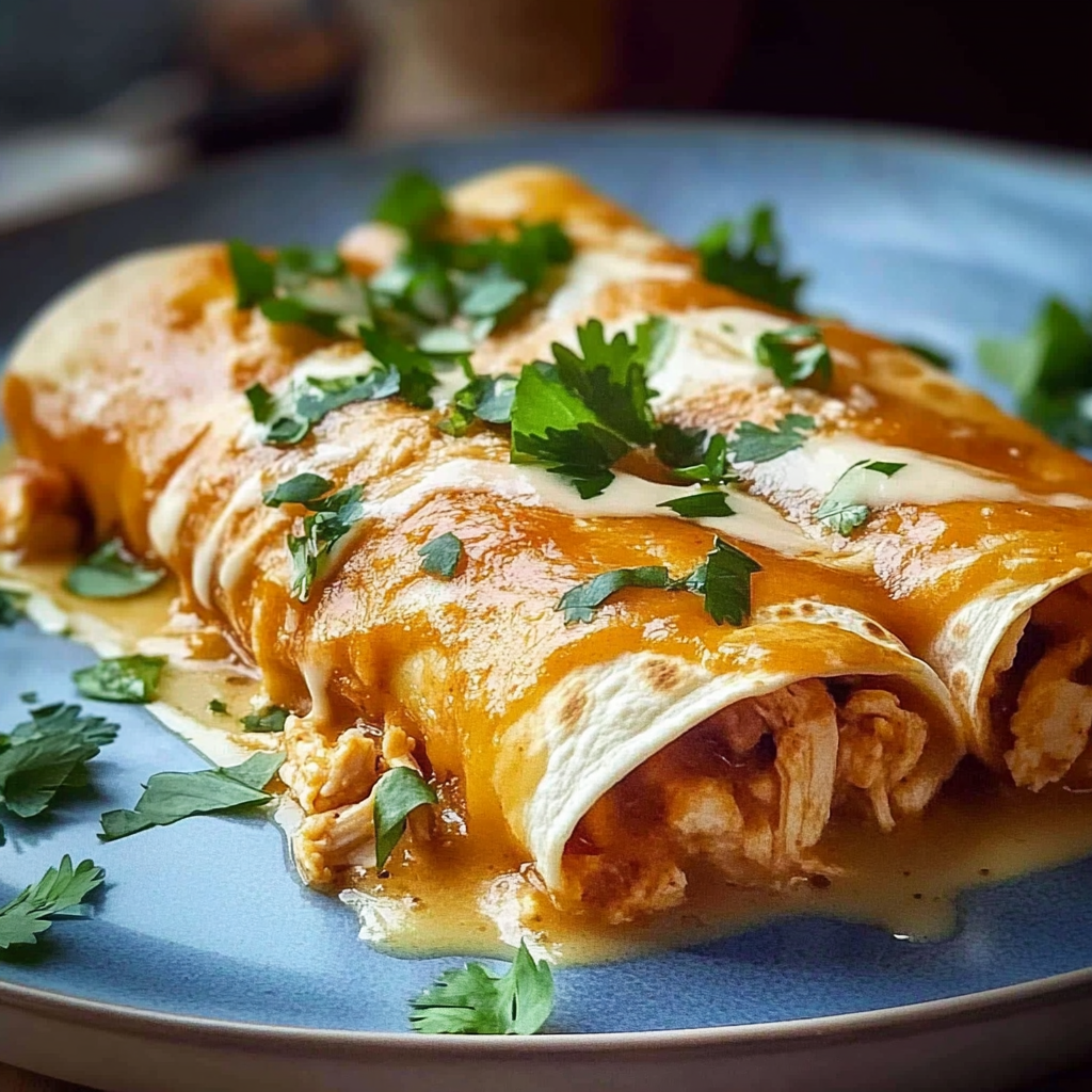 Recipe preparation for Easy Rotisserie Chicken Enchiladas