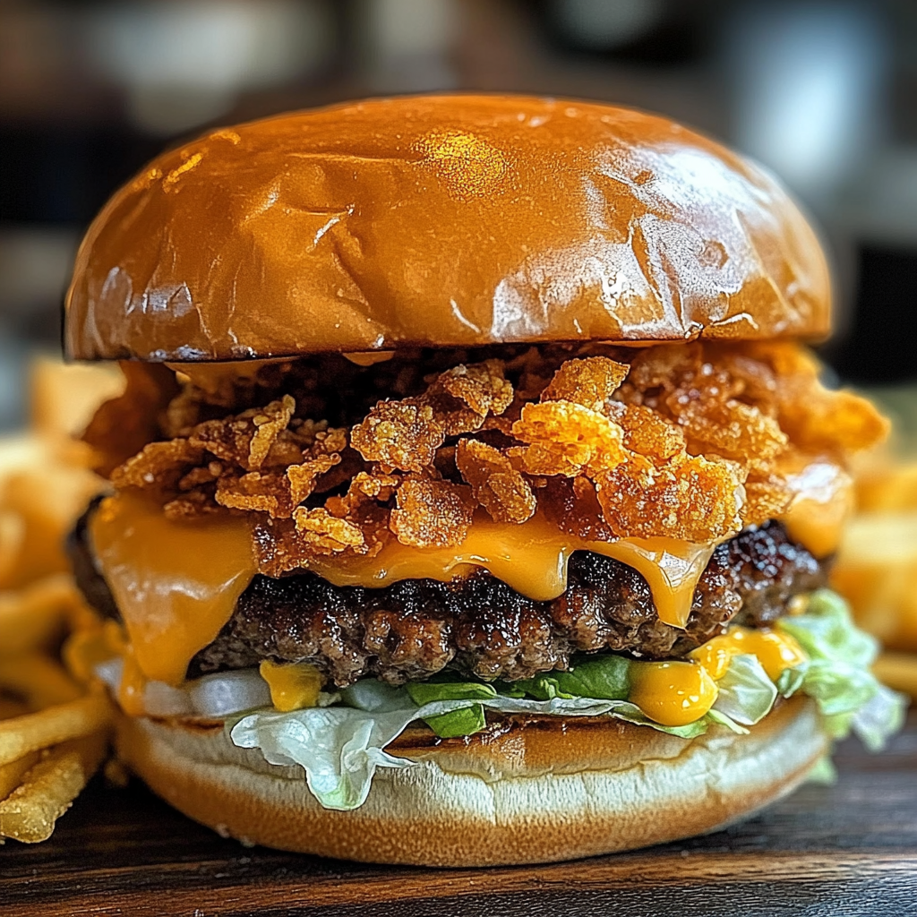 Recipe preparation for Doritos BBQ Ranch Smash Burger