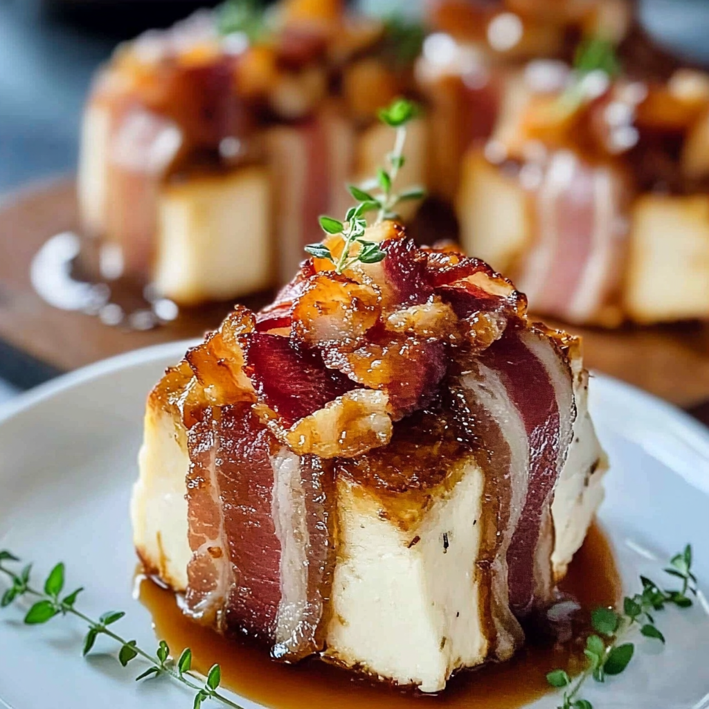 Recipe preparation for Million Dollar Bacon Cheese Log