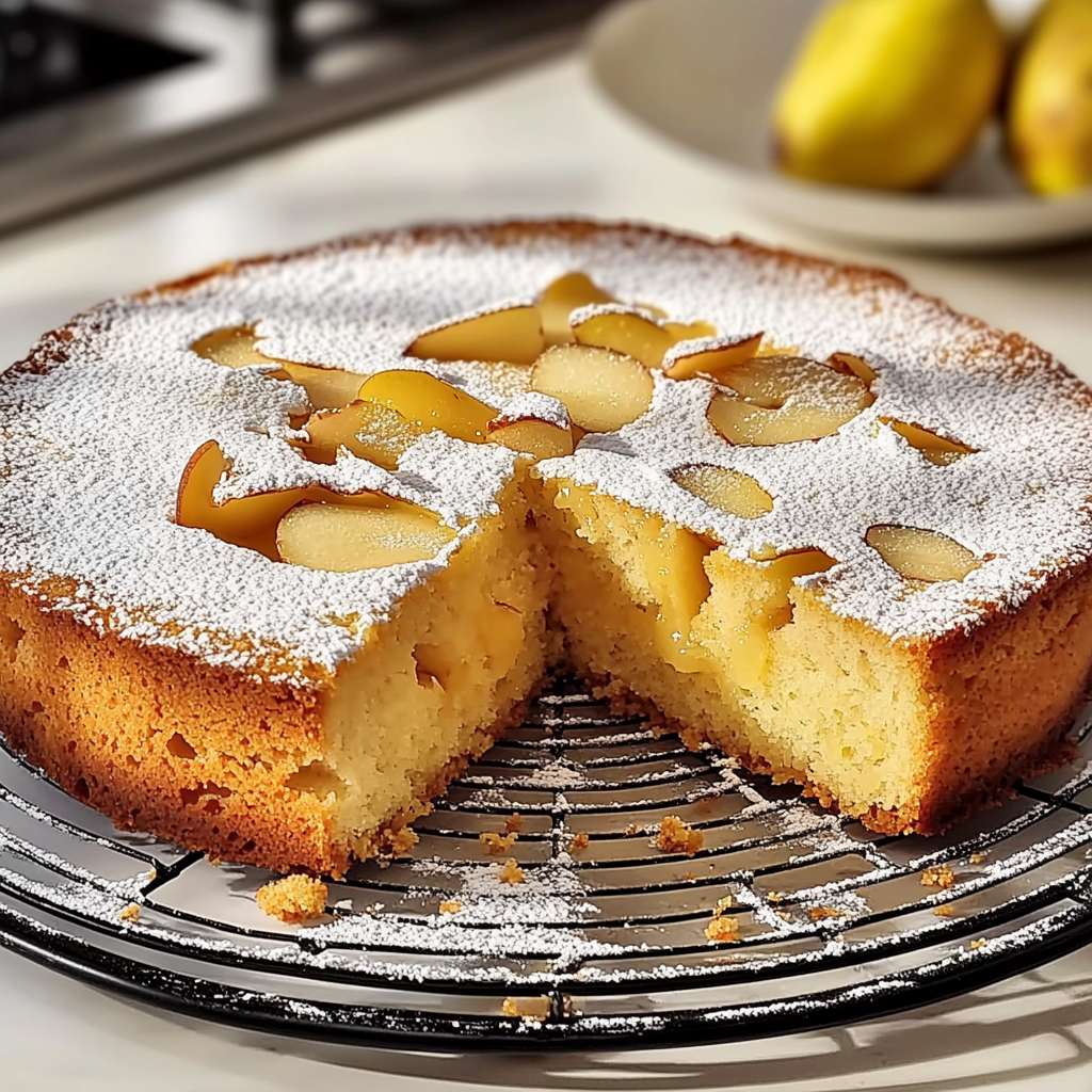 Recipe preparation for Pear and Almond Cake