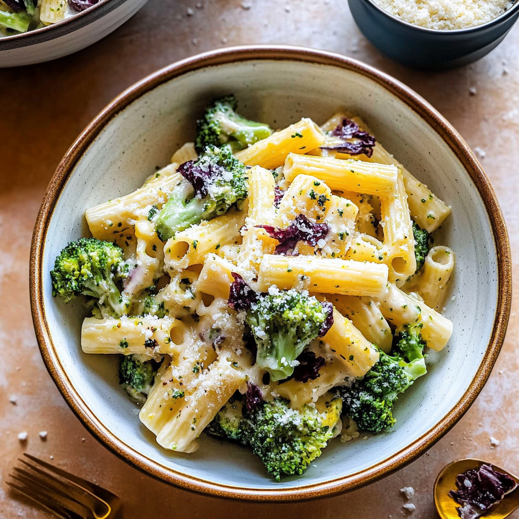 Recipe preparation for Lemon Ricotta Pasta with Broccoli